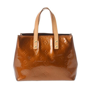 Louis Vuitton Vernis Reed Bron White Monogram Handbag